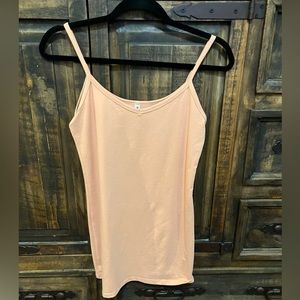 Large, peach, tank top